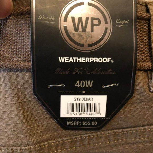 Weatherproof Belted Utility Short Stretch 40W Brown Hiking Camping Gorpcore NWT - Picture 5 of 5